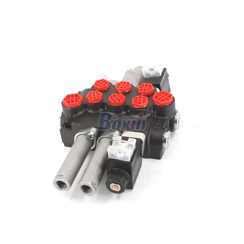 P40-BOT-BQTW1-DCOT Solenoid and Cable 3 Spool Monoblock Valve main image